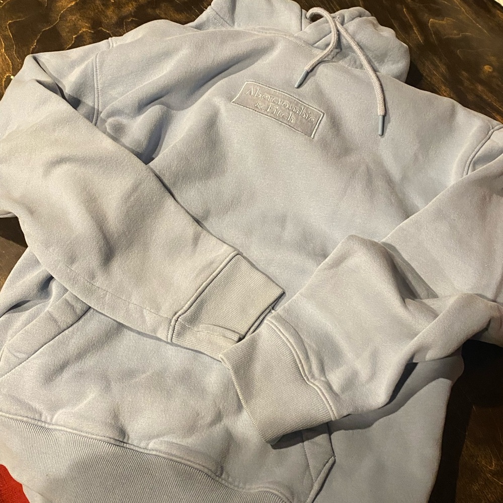 Abercrombie & Fitch Light Blue Hoodie